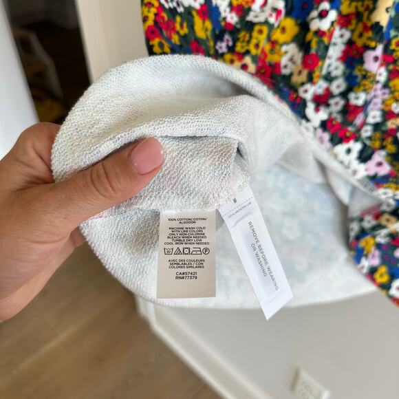 Ann Taylor Floral Eyelet Cuff Shift Dress S - Picture 6 of 8